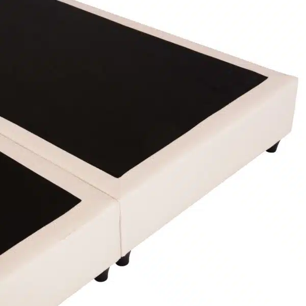 ΚΡEΒΑΤΙ ΔΙΠΛΟ LUTHER HM717 ΜΠΕΖ ΥΦΑΣΜΑ ΓΙΑ ΣΤΡΩΜΑ 160x200εκ. - Image 6