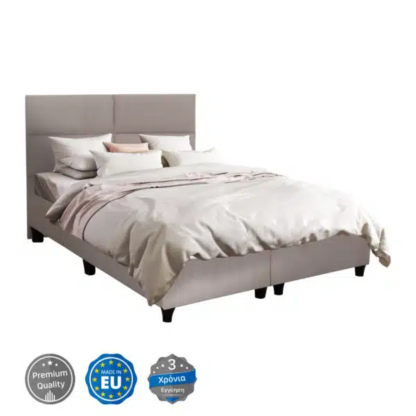 ΚΡΕΒΑΤΙ MILO HM616.32 ΜΠΕΖ ΥΦΑΣΜΑ ΓΙΑ ΣΤΡΩΜΑ 160x200εκ
