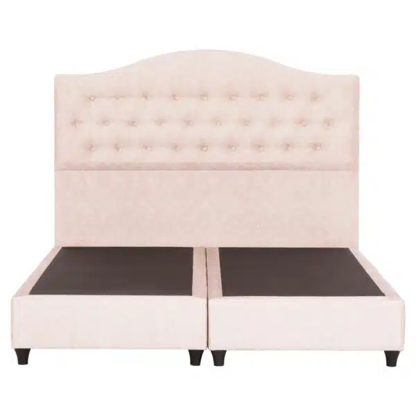 ΚΡΕΒΑΤΙ MALENA HM638.22 ΜΠΕΖ ΥΦΑΣΜΑ Τ. NUBUCK ΓΙΑ ΣΤΡΩΜΑ 150x200εκ. - Image 4