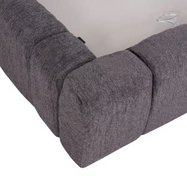 ΚΡΕΒΑΤΙ RAMON ΜΕ ΑΠΟΘ. ΧΩΡΟ HM720.22 ΥΦΑΣΜΑ TEDDY ΓΚΡΙ-ΓΙΑ ΣΤΡΩΜΑ 160x200εκ - Image 10