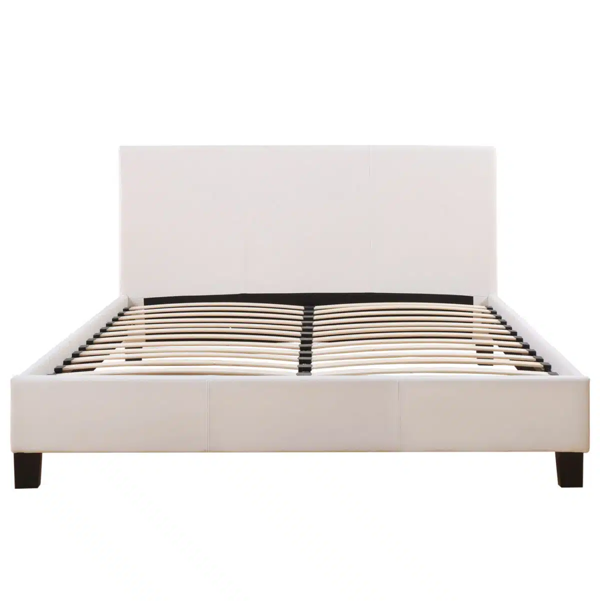 ΚΡΕΒΑΤΙ ΜΕ ΣΤΡΩΜΑ BECCA HM21283.01 ΛΕΥΚΟ PU--ΓΙΑ 150x200εκ - Image 4