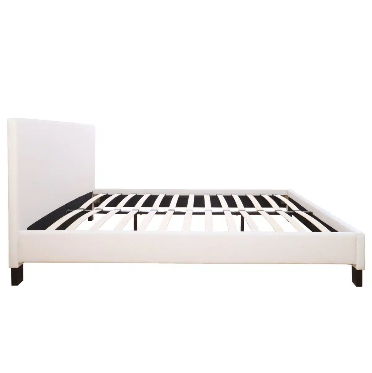 ΚΡΕΒΑΤΙ ΜΕ ΣΤΡΩΜΑ BECCA HM21283.01 ΛΕΥΚΟ PU--ΓΙΑ 150x200εκ - Image 5