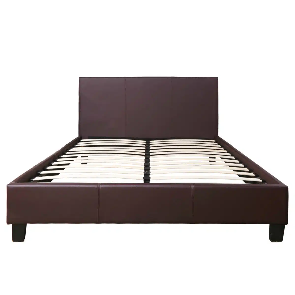 ΚΡΕΒΑΤΙ ΜΕ ΣΤΡΩΜΑ BECCA HM21283.02 ΚΑΦΕ PU--ΓΙΑ 150x200εκ - Image 4