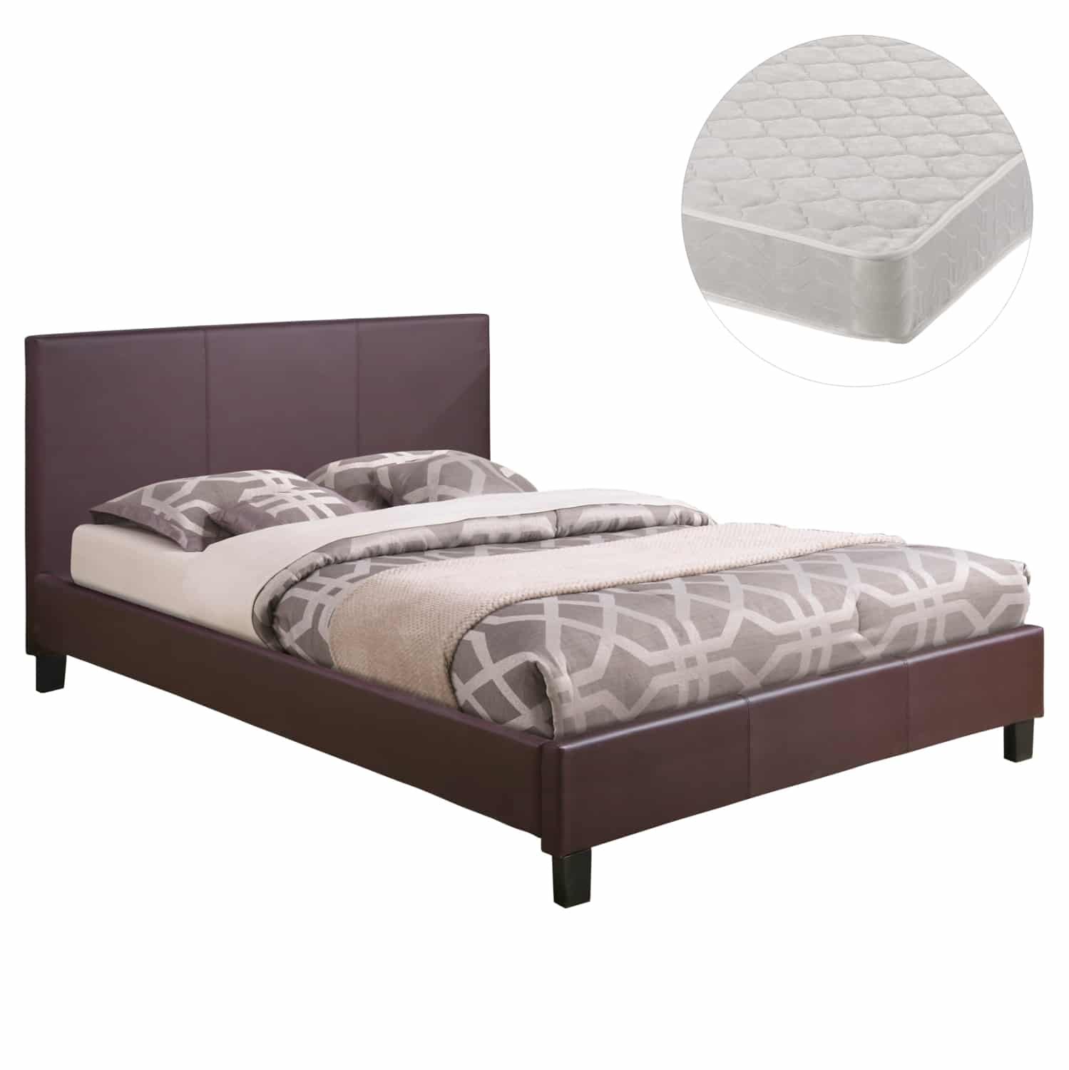 ΚΡΕΒΑΤΙ ΜΕ ΣΤΡΩΜΑ BECCA HM21283.02 ΚΑΦΕ PU--ΓΙΑ 150x200εκ ΚΡΕΒΑΤΙ ΜΕ ΣΤΡΩΜΑ BECCA HM21283.02 ΚΑΦΕ PU--ΓΙΑ 150x200εκ