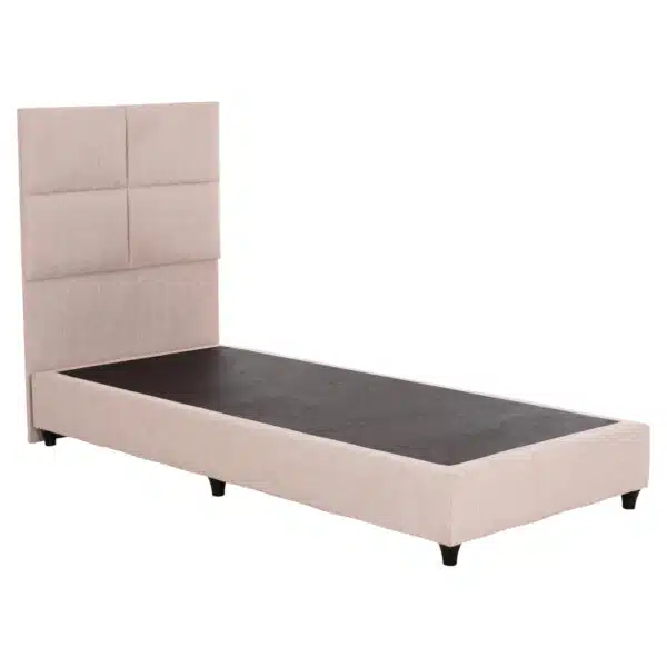 ΚΡΕΒΑΤΙ ΜΟΝΟ MILO HM652.32 ΜΠΕΖ TEDDY ΥΦΑΣΜΑ ΓΙΑ ΣΤΡΩΜΑ 90x200εκ - Image 4