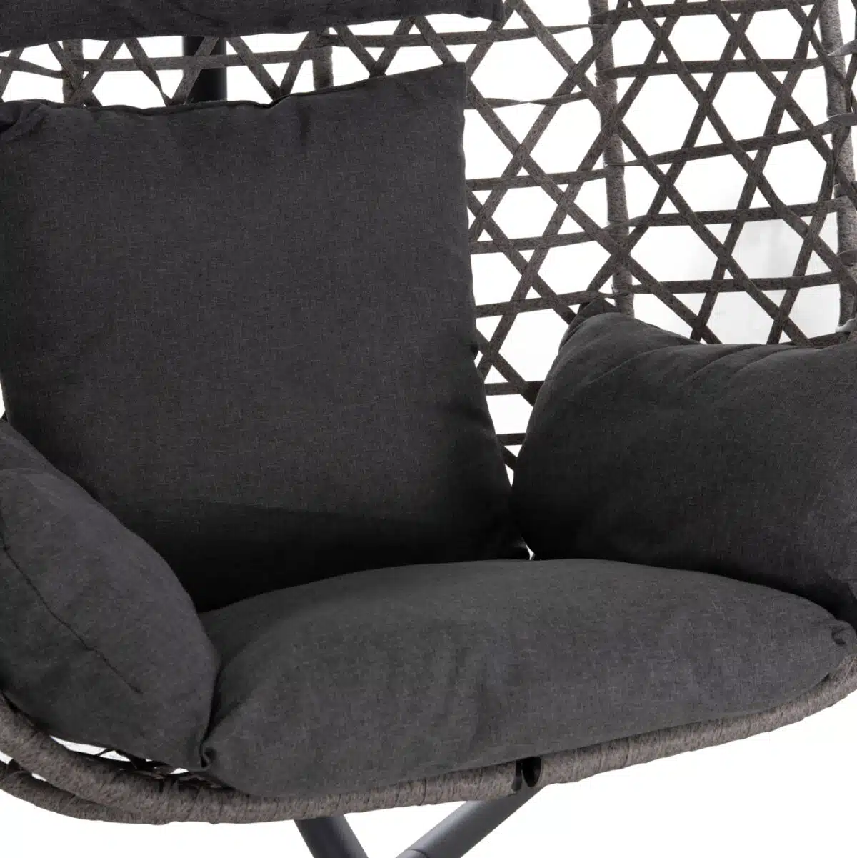 ΚΡΕΜΑΣΤΗ ΦΩΛΙΑ NESTA HM6468.01 ΓΚΡΙ ΜΕΤΑΛΛΟ & P.E.RATTAN 100x100x190Υεκ. - Image 8