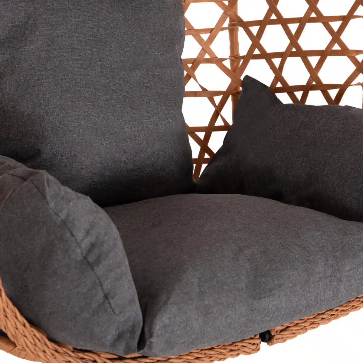 ΚΡΕΜΑΣΤΗ ΦΩΛΙΑ NESTA HM6468.05 ΜΑΥΡΟ ΜΕΤΑΛΛΟ--ΚΑΦΕ P.E.RATTAN 100x100x190Υεκ. - Image 8