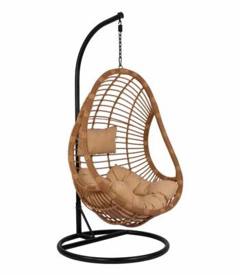 ΚΡΕΜΑΣΤΗ ΠΟΛΥΘΡΟΝΑ ΦΩΛΙΑ CALLIE HM5541.01 ΜΕ WICKER & ΜΑΞΙΛΑΡΙΑ ΜΠΕΖ Φ95Χ195Υ εκ.
