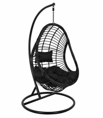 ΚΡΕΜΑΣΤΗ ΠΟΛΥΘΡΟΝΑ ΦΩΛΙΑ CALLIE HM5541.02 ΜΕ ΜΑΥΡΟ WICKER & ΜΑΞΙΛΑΡΙΑ Φ105Χ195Υ εκ.