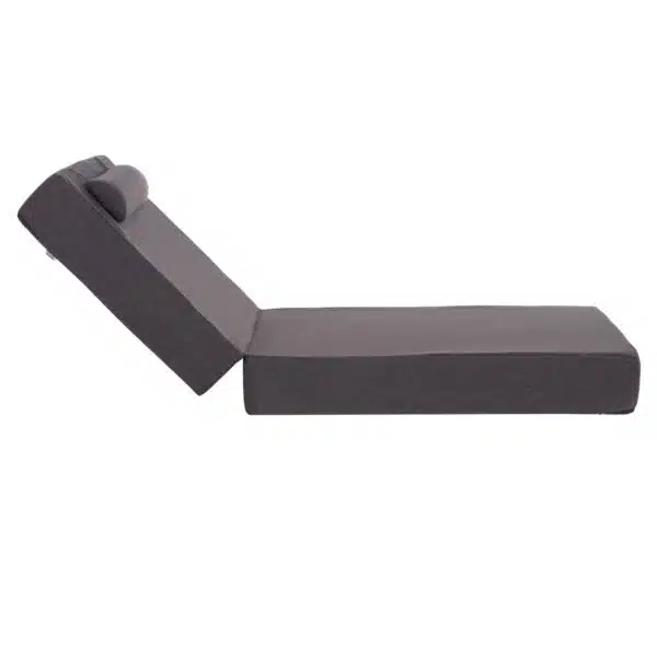 ΜΑΞΙΛΑΡΙ ΞΑΠΛΩΣΤΡΑΣ KIHEI HM21094.03 OLEFIN ΣΚΟΥΡΟ ΓΚΡΙ ΜΕ FOAM 198x70x20Υεκ - Image 3