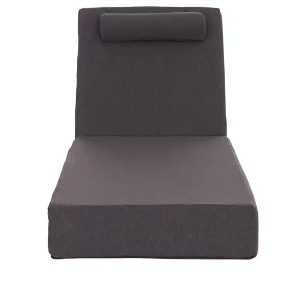 ΜΑΞΙΛΑΡΙ ΞΑΠΛΩΣΤΡΑΣ KIHEI HM21094.03 OLEFIN ΣΚΟΥΡΟ ΓΚΡΙ ΜΕ FOAM 198x70x20Υεκ - Image 5