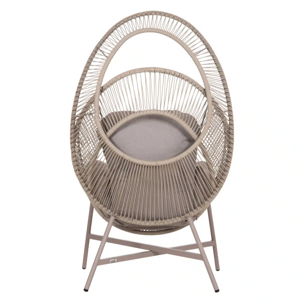 ΠΟΛΥΘΡΟΝΑ-ΦΩΛΙΑ RULER HM6506.02 ΜΟΚΑ ΜΕΤΑΛΛΟ-P.E.RATTAN--ΓΚΡΙ ΜΑΞΙΛΑΡΙΑ 90x85x154Υεκ - Image 6