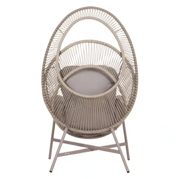 ΠΟΛΥΘΡΟΝΑ-ΦΩΛΙΑ RULER HM6506.02 ΜΟΚΑ ΜΕΤΑΛΛΟ-P.E.RATTAN--ΓΚΡΙ ΜΑΞΙΛΑΡΙΑ 90x85x154Υεκ - Image 6