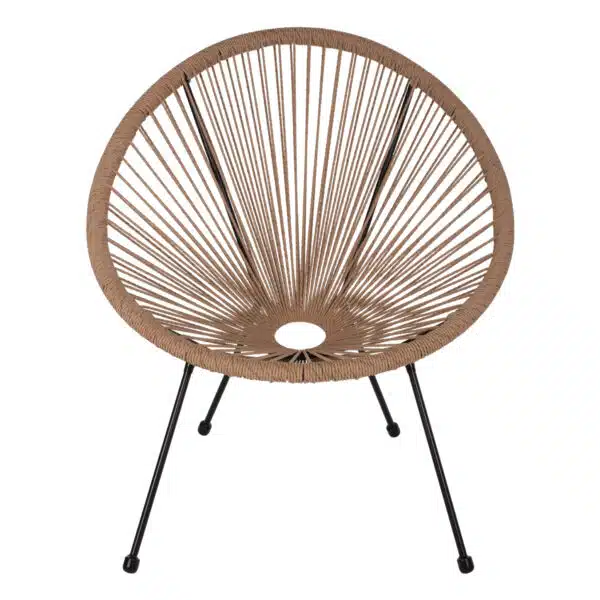 ΣΕΤ ΕΞΩΤΕΡΙΚΟΥ ΧΩΡΟΥ 3ΤΜΧ ACAPULCO HM21100 TWISTED WICKER-ΜΕΤΑΛΛΟ - Image 4