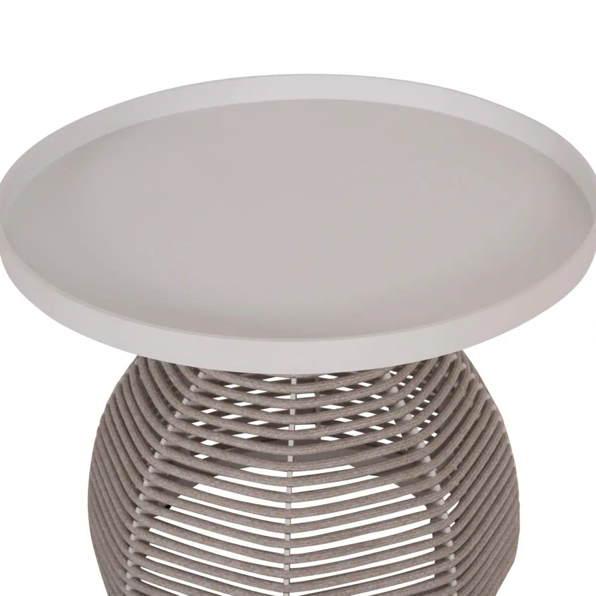 ΣΕΤ ΣΑΛΟΝΙ 5ΤΜΧ DRISCOLL ΗM6473.02 IVORY ΑΛΟΥΜΙΝΙΟ--ΜΠΕΖ ΣΧΟΙΝΙ & OLEFIN ΥΦΑΣΜΑ - Image 10