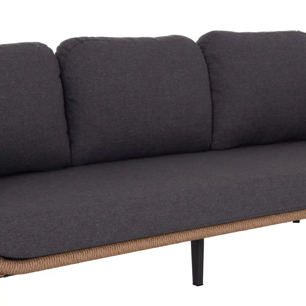 ΣΕΤ ΣΑΛΟΝΙ 5ΤΜΧ STERN HM6555.01 ΓΚΡΙ ΑΛΟΥΜΙΝΙΟ & OLEFIN--TWIST WICKER ΣΕ ΦΥΣΙΚΟ - Image 8