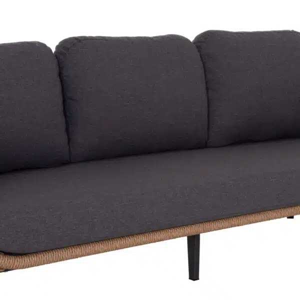 ΣΕΤ ΣΑΛΟΝΙ 5ΤΜΧ STERN HM6555.01 ΓΚΡΙ ΑΛΟΥΜΙΝΙΟ & OLEFIN--TWIST WICKER ΣΕ ΦΥΣΙΚΟ - Image 8