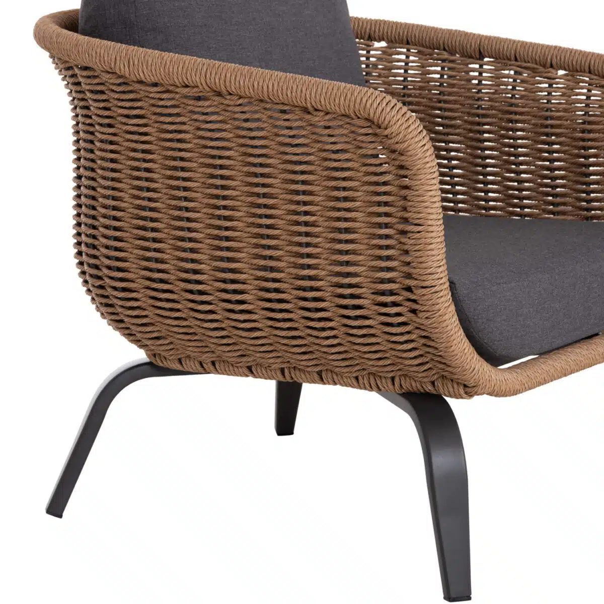 ΣΕΤ ΣΑΛΟΝΙ 5ΤΜΧ STERN HM6555.01 ΓΚΡΙ ΑΛΟΥΜΙΝΙΟ & OLEFIN--TWIST WICKER ΣΕ ΦΥΣΙΚΟ - Image 9