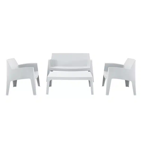 ΣΕΤ ΣΑΛΟΝΙ ΕΞ.ΧΩΡΟΥ 4ΤΜΧ SLEEK HM21268.01 ΛΕΥΚΟ ΠΟΛΥΠΡΟΠΥΛΕΝΙΟ - Image 5