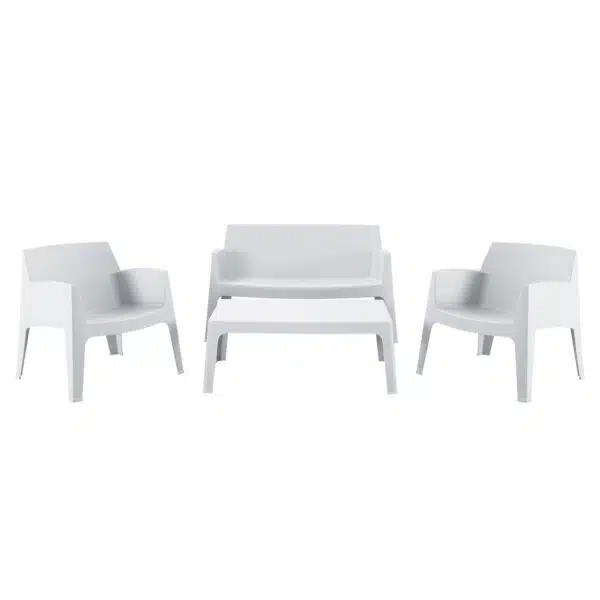 ΣΕΤ ΣΑΛΟΝΙ ΕΞ.ΧΩΡΟΥ 4ΤΜΧ SLEEK HM21268.01 ΛΕΥΚΟ ΠΟΛΥΠΡΟΠΥΛΕΝΙΟ