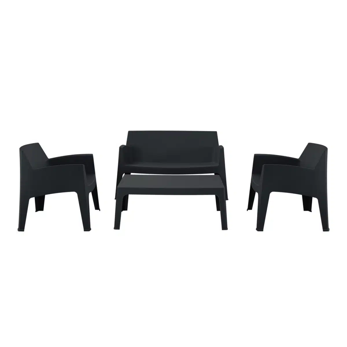ΣΕΤ ΣΑΛΟΝΙ ΕΞ.ΧΩΡΟΥ 4ΤΜΧ SLEEK HM21268.02 ΜΑΥΡΟ ΠΟΛΥΠΡΟΠΥΛΕΝΙΟ - Image 5