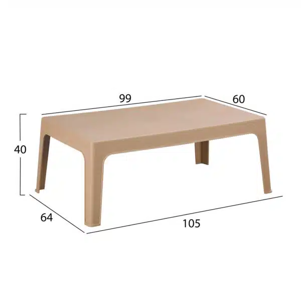 ΣΕΤ ΣΑΛΟΝΙ ΕΞ.ΧΩΡΟΥ 4ΤΜΧ SLEEK HM21268.03 ΚΑΠΟΥΤΣΙΝΟ ΠΟΛΥΠΡΟΠΥΛΕΝΙΟ - Image 4