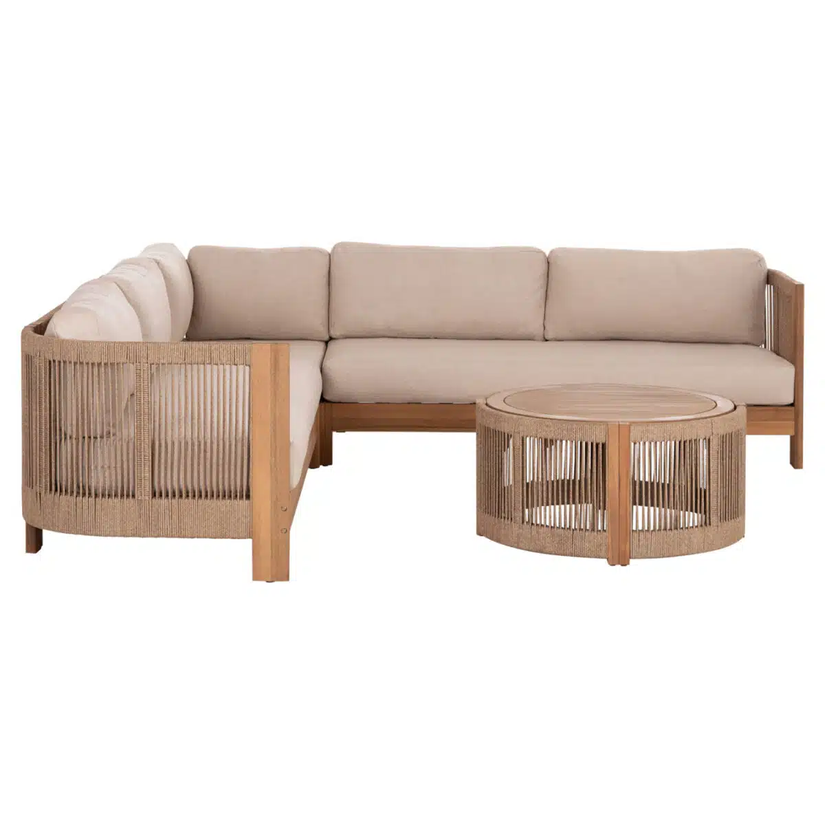 ΣΕΤ ΣΑΛΟΝΙ ΕΞ.ΧΩΡΟΥ ΓΩΝΙΑ ΣΕΙΡΑ ODYSSEY ΗΜ6249 ΞΥΛΟ ΑΚΑΚΙΑΣ-ΣΧΟΙΝΙ-ΜΠΕΖ ΥΦΑΣΜΑ - Image 4