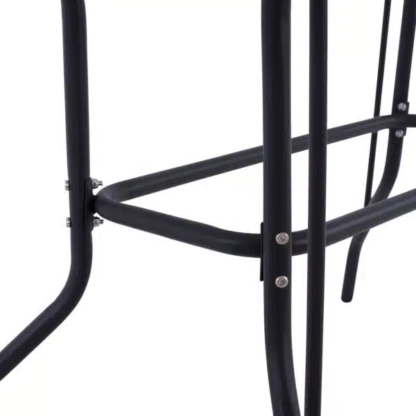 ΣΕΤ ΤΡΑΠΕΖΑΡΙΑΣ 5ΤΜΧ ADAM HM10727.01 ΚΑΡΕΚΛΕΣ ΜΕΤΑΛΛΙΚΕΣ & ΤΡΑΠΕΖΙ 110x60εκ ΓΚΡΙ - Image 5