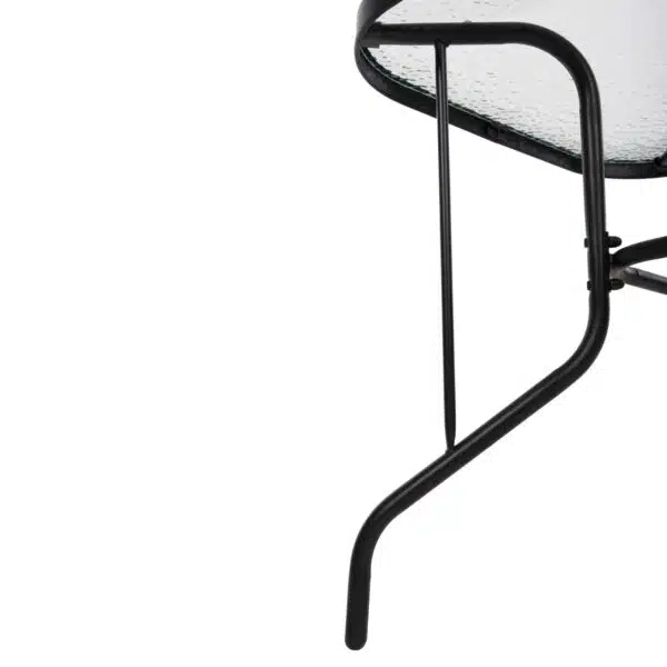 ΣΕΤ ΤΡΑΠΕΖΑΡΙΑΣ 5ΤΜΧ ADAM HM10727.03 ΚΑΡΕΚΛΕΣ ΜΕΤΑΛΛΙΚΕΣ & ΤΡΑΠΕΖΙ 120x70εκ ΜΑΥΡΟ - Image 5