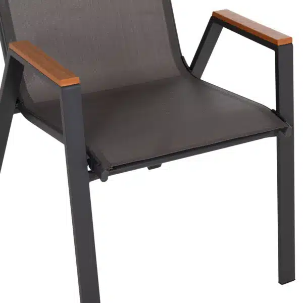 ΣΕΤ ΤΡΑΠΕΖΑΡΙΑΣ 5ΤΜΧ BRUNO HM10729.01 ΚΑΡΕΚΛΕΣ ΜΕΤΑΛΛΙΚΕΣ & ΤΡΑΠΕΖΙ 140x80εκ ΓΚΡΙ - Image 8