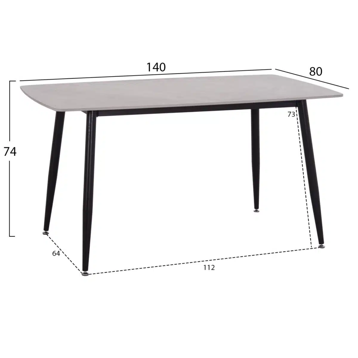 ΣΕΤ ΤΡΑΠΕΖΑΡΙΑΣ 5ΤΜΧ RAVEN HM10743 ΚΕΡΑΜΙΚΟ TOP ΓΚΡΙ ΜΑΡΜΑΡΟ--ΓΚΡΙ ΥΦΑΣΜΑ - Image 3
