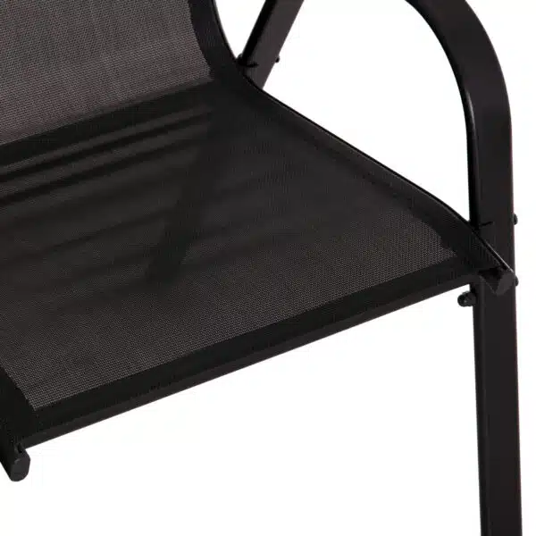 ΣΕΤ ΤΡΑΠΕΖΑΡΙΑΣ 5ΤΜΧ ADAM HM10896.03 ΤΡΑΠΕΖΙ 120x70εκ & 4 ΠΟΛΥΘΡΟΝΕΣ--ΜΑΥΡΟ - Image 5