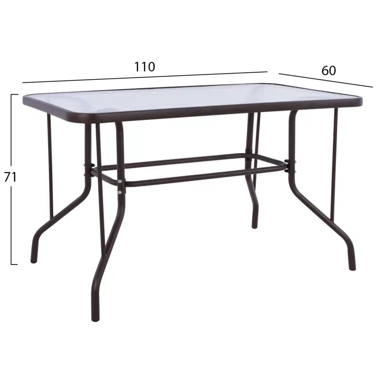 ΣΕΤ ΤΡΑΠΕΖΑΡΙΑΣ 5ΤΜΧ ADAM HM10897.02 ΤΡΑΠΕΖΙ 110x60εκ & 4 ΠΟΛΥΘΡΟΝΕΣ--ΚΑΦΕ - Image 2