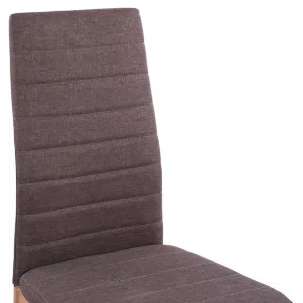 ΣΕΤ ΤΡΑΠΕΖΑΡΙΑΣ 5ΤΜΧ LADY HM11595 ΓΥΑΛΙ--ΜΕΤΑΛΛΟ--MDF ΣΕ SONAMA & ΚΑΦΕ ΥΦΑΣΜΑ - Image 6
