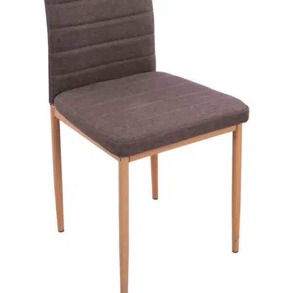 ΣΕΤ ΤΡΑΠΕΖΑΡΙΑΣ 5ΤΜΧ LADY HM11595 ΓΥΑΛΙ--ΜΕΤΑΛΛΟ--MDF ΣΕ SONAMA & ΚΑΦΕ ΥΦΑΣΜΑ - Image 8