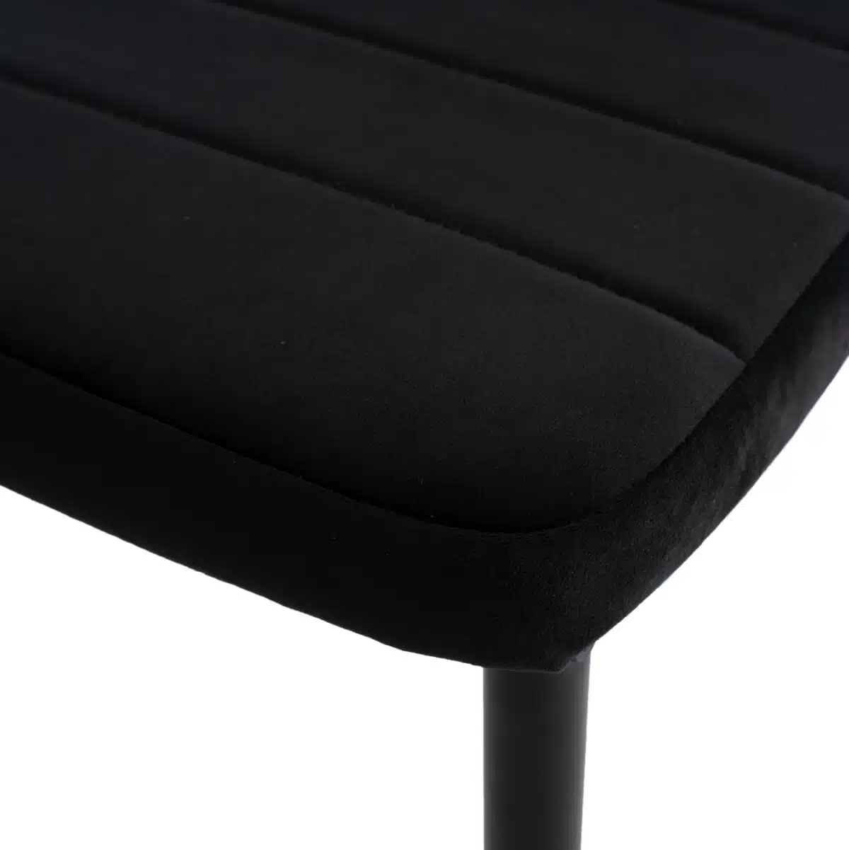 ΣΕΤ ΤΡΑΠΕΖΑΡΙΑΣ 5ΤΜΧ MINIMAL HM21173 MDF TOP ΜΑΥΡΟ-ΒΕΛΟΥΔΟ & ΜΕΤΑΛΛΟ ΜΑΥΡΟ - Image 5
