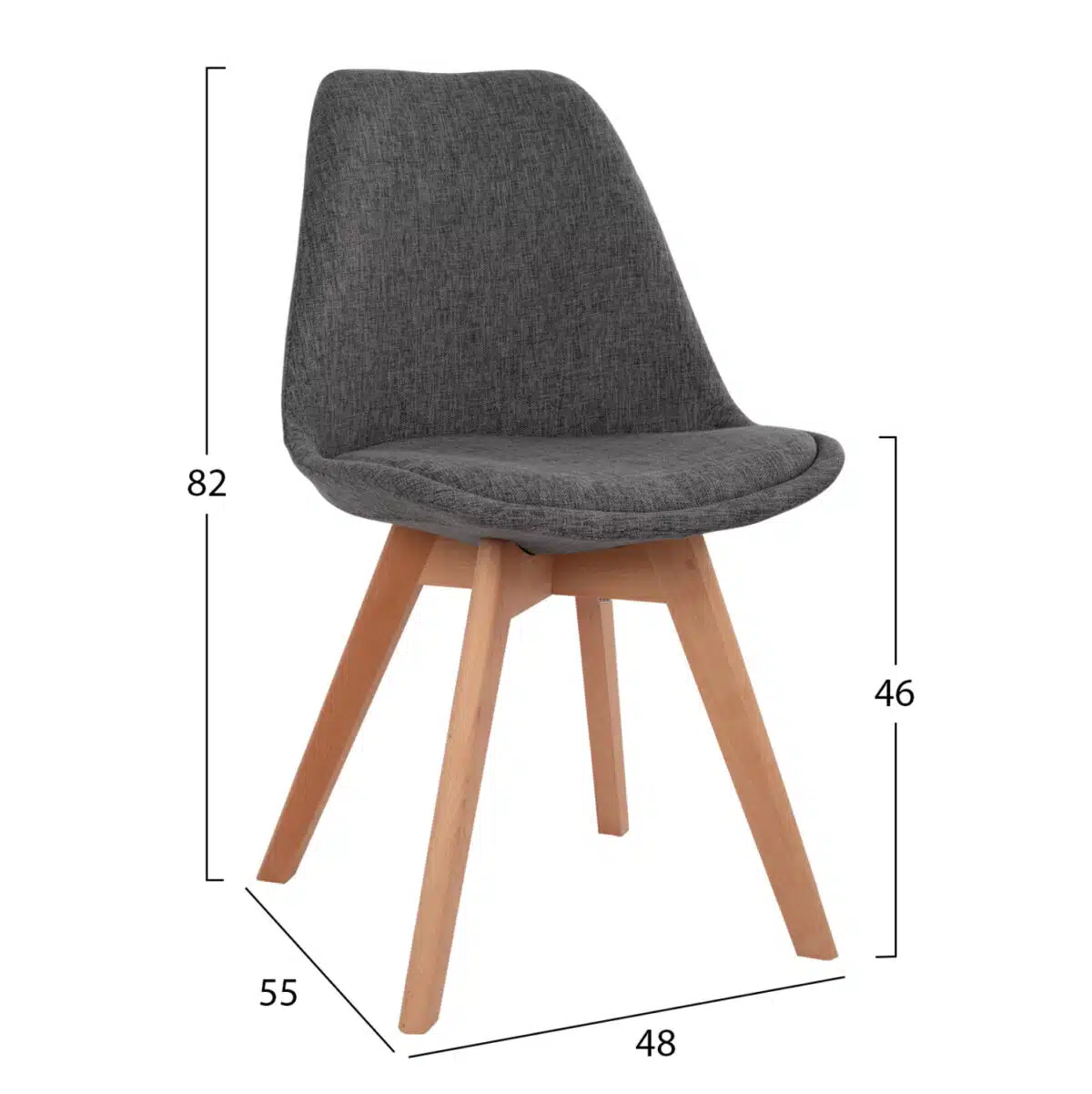 ΣΕΤ ΤΡΑΠΕΖΑΡΙΑΣ 5ΤΜΧ VEGAS HM21177 MDF TOP ΣΕ ΓΚΡΙ--ΥΦΑΣΜΑ ΣΕ ΓΚΡΙ - Image 3