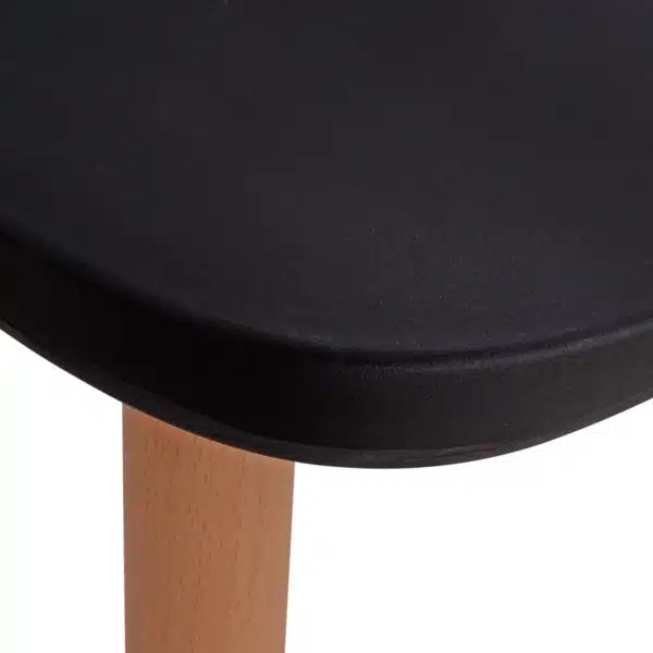 ΣΕΤ ΤΡΑΠΕΖΑΡΙΑΣ 5ΤΜΧ MINIMAL HM21178 MDF TOP ΣΕ ΜΑΥΡΟ-ΣΚΕΛΕΤΟΣ ΣΕ ΦΥΣΙΚΟ ΞΥΛΟΥ - Image 4