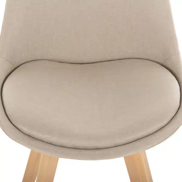 ΣΕΤ ΤΡΑΠΕΖΑΡΙΑΣ 5ΤΜΧ VEGAS HM21180 MDF TOP ΣΕ ΦΥΣΙΚΟ--ΥΦΑΣΜΑ ΜΠΕΖ - Image 4