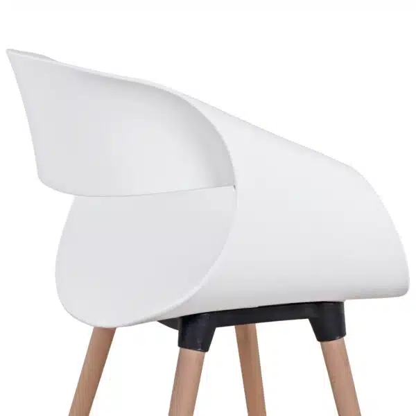 ΣΕΤ ΤΡΑΠΕΖΑΡΙΑΣ 5ΤΜΧ MAGGIE HM21186 MDF TOP & ΠΟΛΥΠΡΟΠΥΛΕΝΙΟ ΣΕ ΛΕΥΚΟ ΧΡΩΜΑ - Image 5