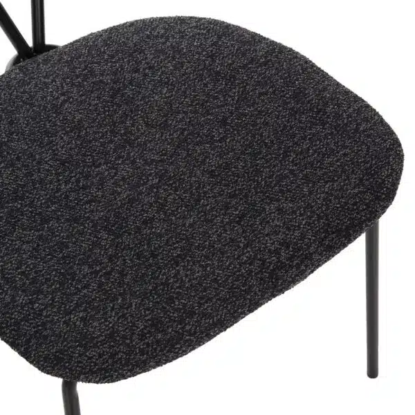 ΣΕΤ ΤΡΑΠΕΖΑΡΙΑΣ 5ΤΜΧ BROLIN HM21200 MDF TOP & ΜΕΤΑΛΛΟ ΜΑΥΡΟ-ΣΚΟΥΡΟ ΓΚΡΙ ΥΦΑΣΜΑ - Image 4