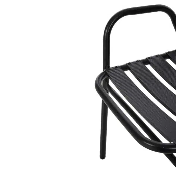 ΣΕΤ ΤΡΑΠΕΖΑΡΙΑΣ 5ΤΜΧ ADAM HM21219.01 ΚΑΡΕΚΛΕΣ ΜΕΤΑΛΛΙΚΕΣ & ΤΡΑΠΕΖΙ 110x60 ΜΑΥΡΟ - Image 5