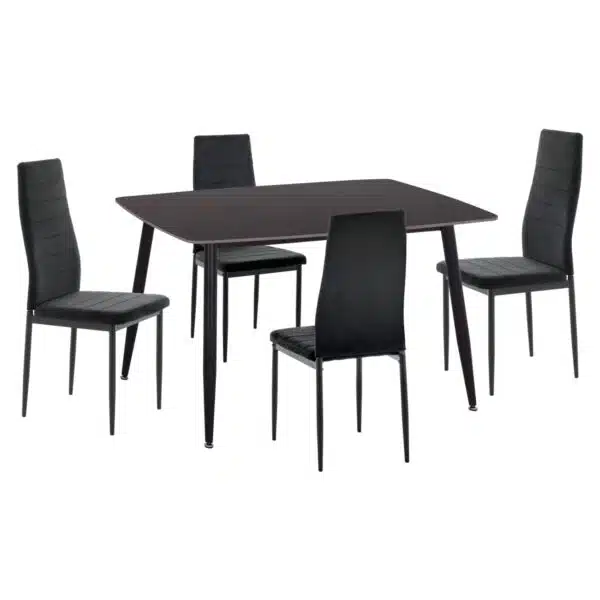 ΣΕΤ ΤΡΑΠΕΖΑΡΙΑΣ 5ΤΜΧ RAVEN HM21224.02 ΚΕΡΑΜΙΚΟ TOP ΜΑΥΡΟ ΜΑΡΜΑΡΟ--ΒΕΛΟΥΔΟ ΜΑΥΡΟ