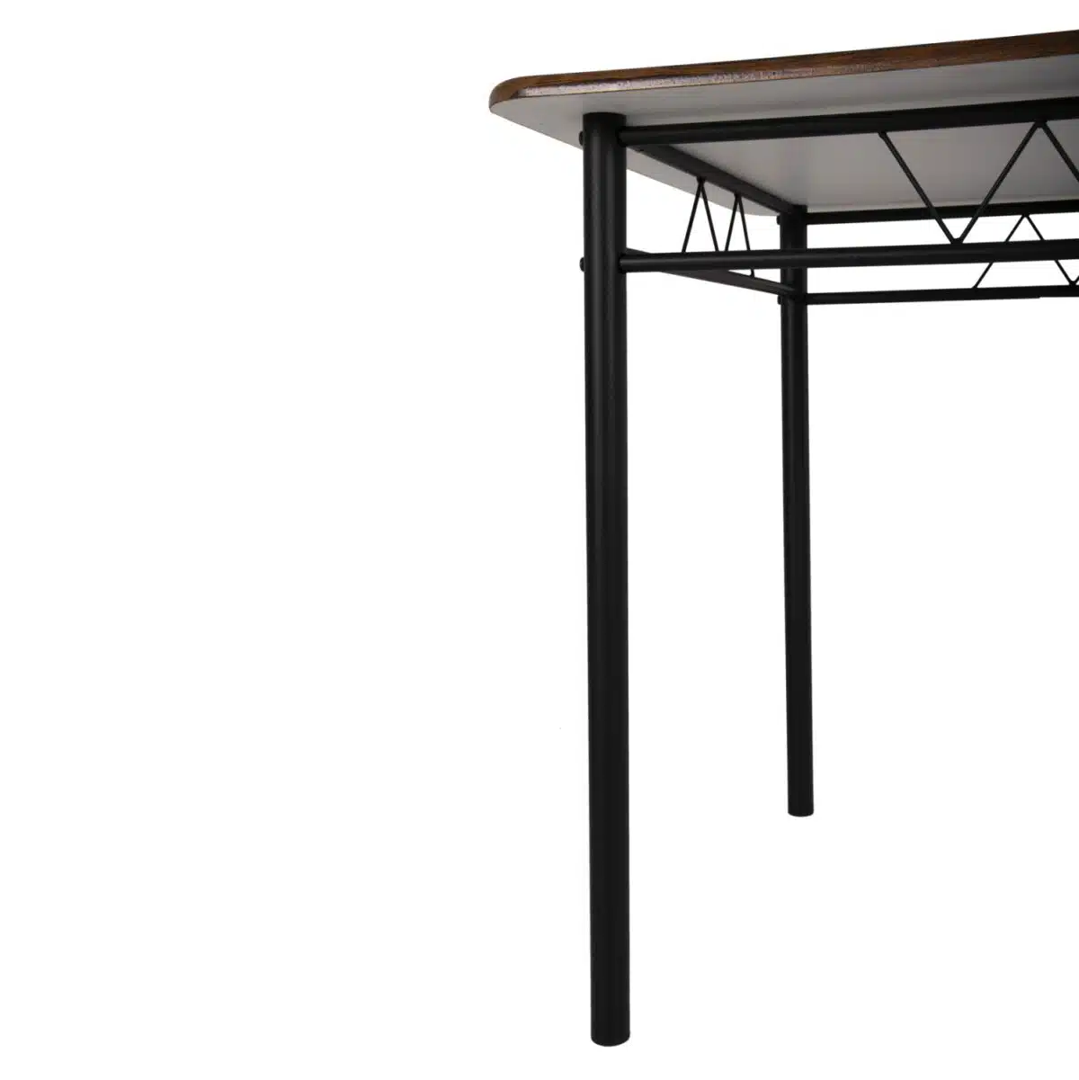 ΣΕΤ ΤΡΑΠΕΖΑΡΙΑΣ 5ΤΜΧ PEARY HM9416.11 ΜΕΤΑΛΛΟ ΜΑΥΡΟ-MDF ΚΑΡΥΔΙ 110x60x74Yεκ. - Image 9