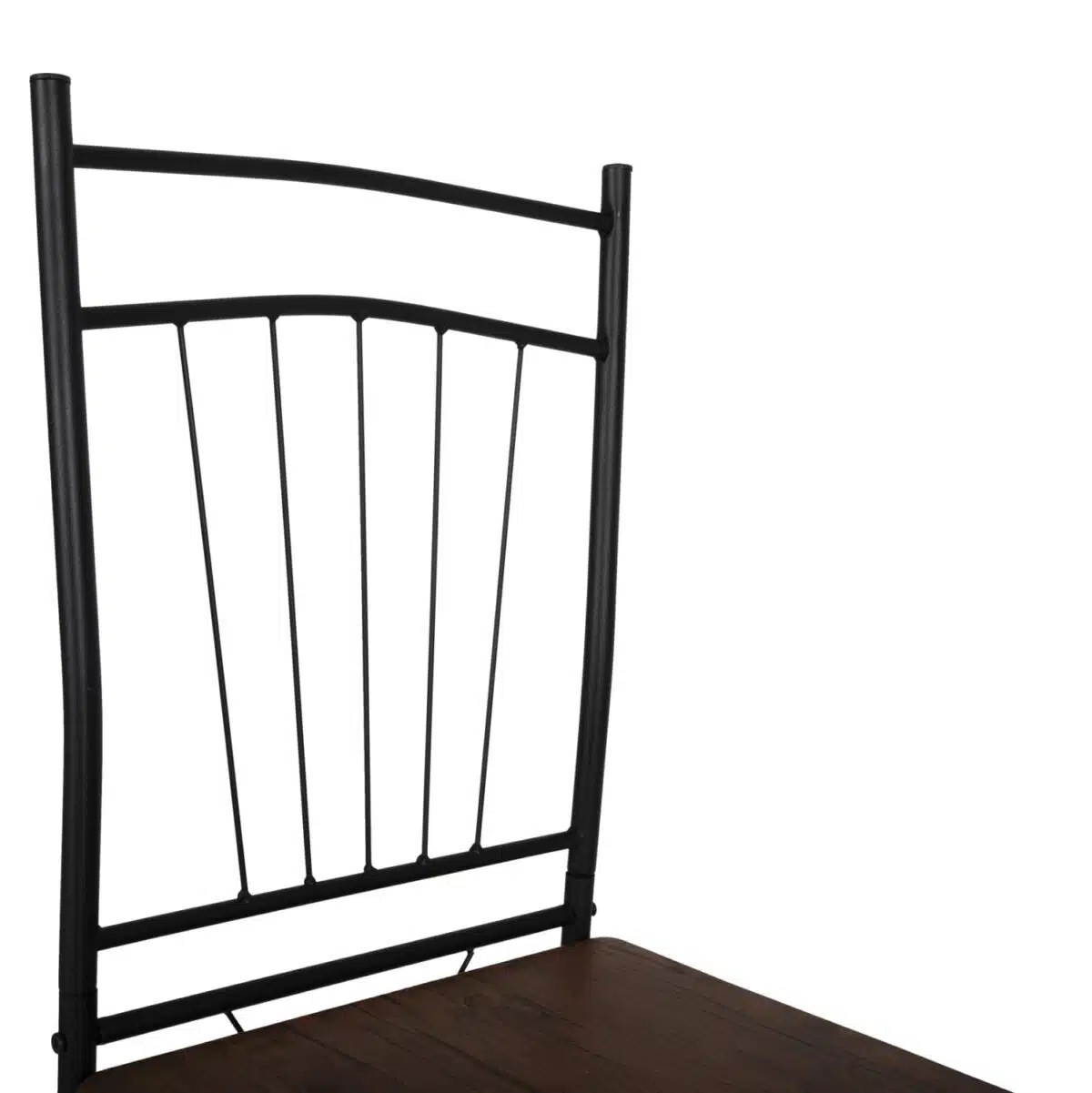 ΣΕΤ ΤΡΑΠΕΖΑΡΙΑΣ 5ΤΜΧ PEARY HM9416.11 ΜΕΤΑΛΛΟ ΜΑΥΡΟ-MDF ΚΑΡΥΔΙ 110x60x74Yεκ. - Image 10