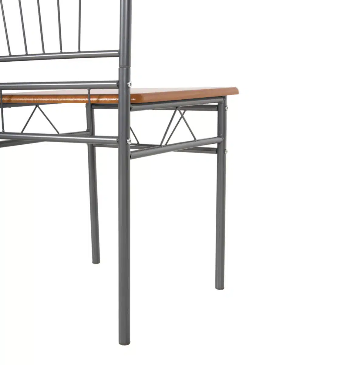 ΣΕΤ ΤΡΑΠΕΖΑΡΙΑΣ 5ΤΜΧ PEARY HM9416.12 ΜΕΤΑΛΛΟ ΑΣΗΜΙ-MDF ΣΟΝΑΜΑ 110x60x74Yεκ. - Image 7