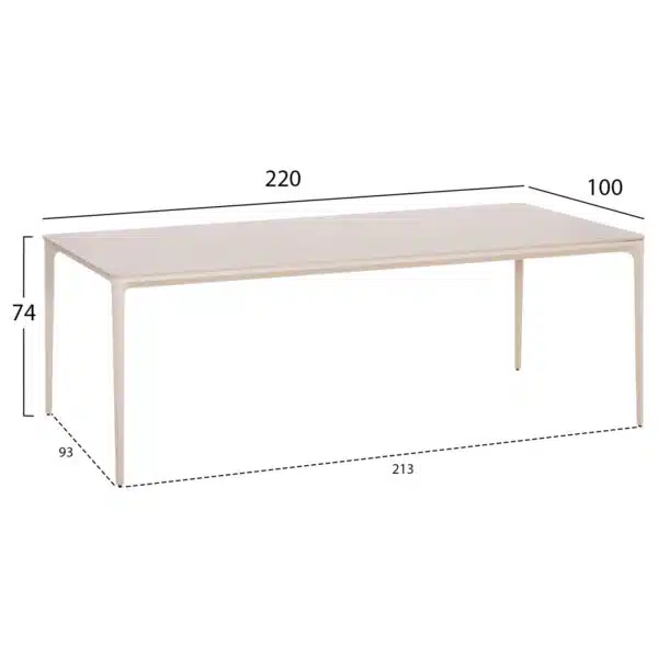 ΣΕΤ ΤΡΑΠΕΖΑΡΙΑΣ 9ΤΜΧ STAD HM10865.02 ΜΠΕΖ ΑΛΟΥΜ.& OLEFIN-ΛΕΥΚΟ SINTERED STONE TOP - Image 3