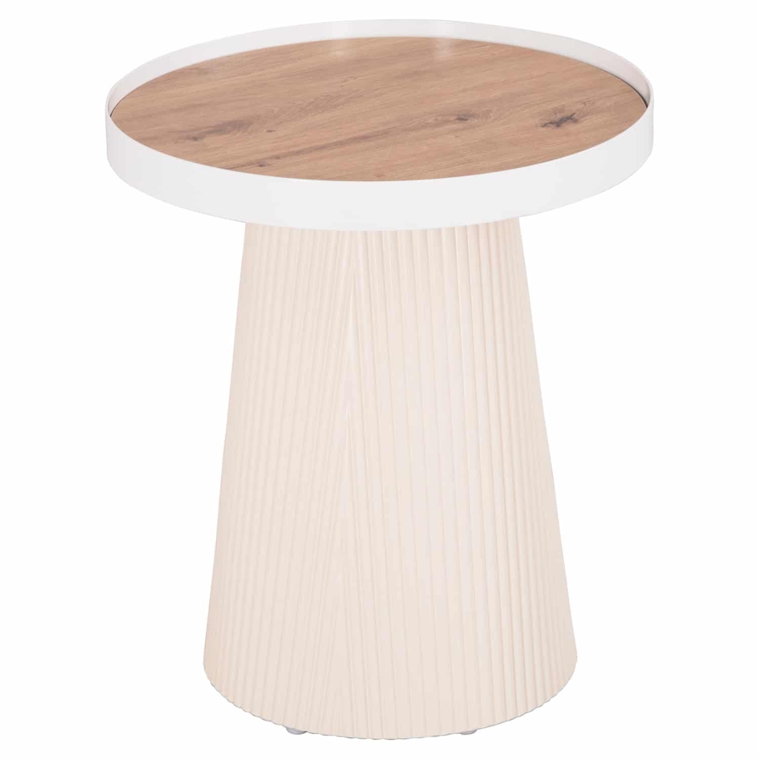 ΤΡΑΠΕΖΑΚΙ ΒΟΗΘΗΤΙΚΟ DENTON HM18023.02 MDF TOP ΦΥΣΙΚΟ ΞΥΛΟΥ-ΒΑΣΗ ΛΕΥΚΗ Φ45x51 ΤΡΑΠΕΖΑΚΙ ΒΟΗΘΗΤΙΚΟ DENTON HM18023.02 MDF TOP ΦΥΣΙΚΟ ΞΥΛΟΥ-ΒΑΣΗ ΛΕΥΚΗ Φ45x51