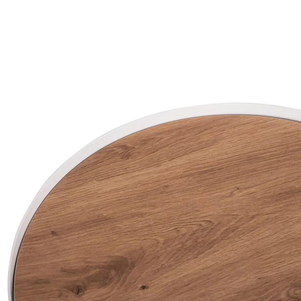 Denton Βοηθητικό Τραπεζάκι MDF Φυσικό Ξύλο & Λευκή Βάση Φ45x51.5cm - Image 6