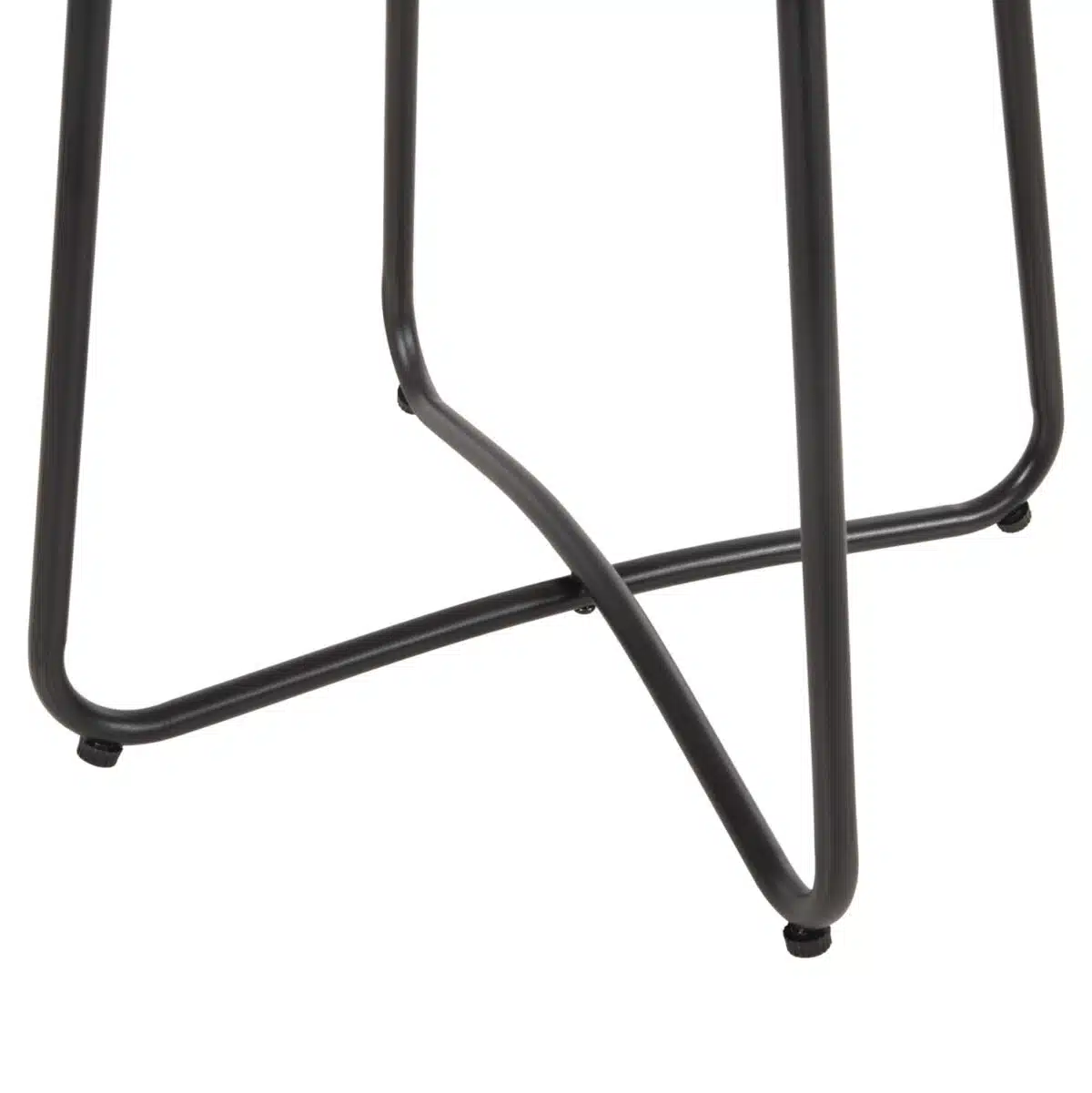 ΤΡΑΠΕΖΑΚΙ GERRY HM5717.11 ΜΕ WICKER ΜΠΕΖ-ΜΑΥΡΟ ΜΕΤΑΛ.ΣΚΕΛΕΤΟ 50x50x47,5Υεκ. - Image 6